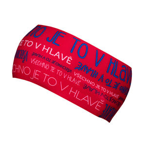 Headband bjež ACTIVE HEAD red